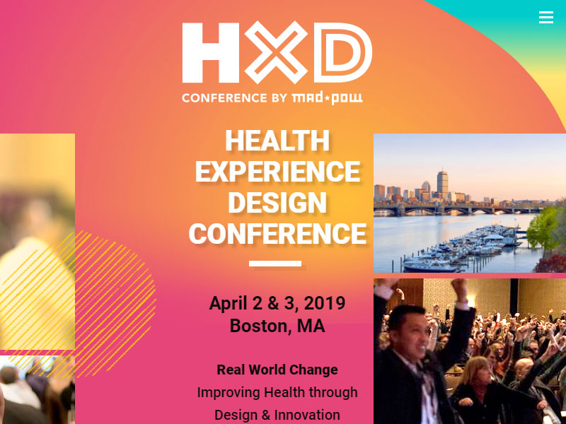 Health Experience Design Conference, April 2 & 3, 2019 @ Boston, MA