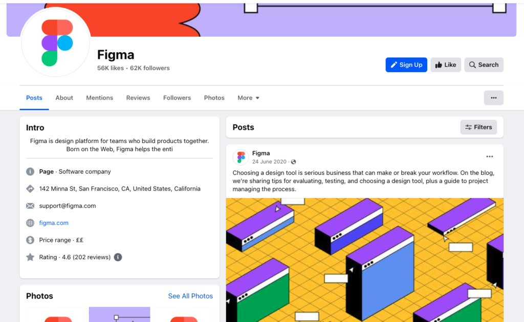 figma facebook page