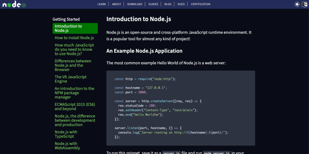 Node.js is an open-source, cross-platform JavaScript runtime environment. JavaScript Libraries & Frameworks